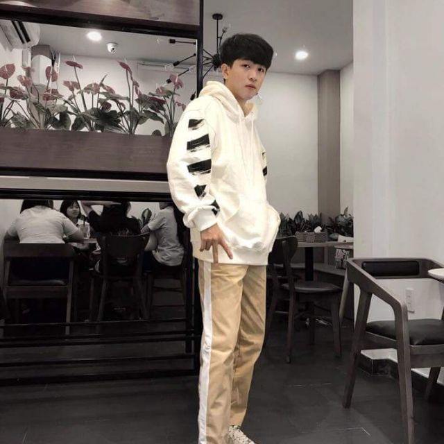 Quần basic kaki 1 sọc