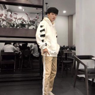 Quần basic kaki 1 sọc