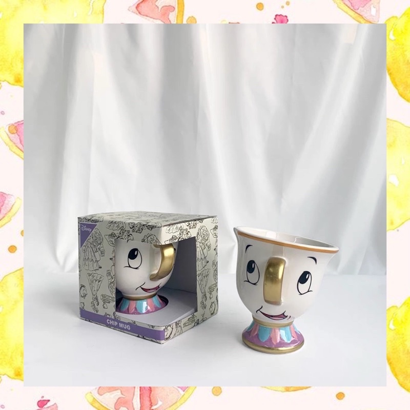 Set ấm trà nhân vật hoạt hình bà Poots và Chip trong phim Beauty and The Beast của Disney hàng cao cấp