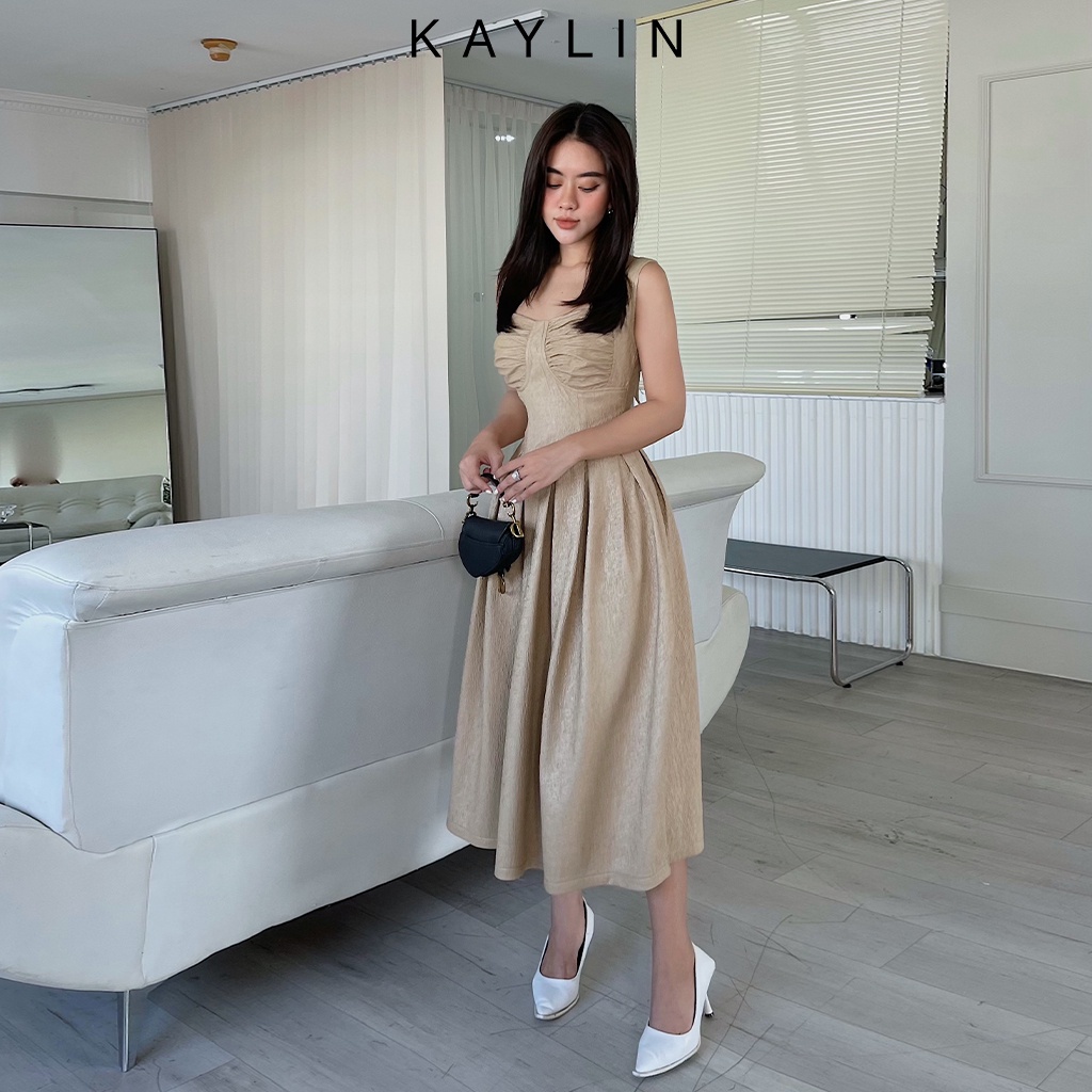 Đầm nhúng ngực xếp ly N1778 - KAYLIN