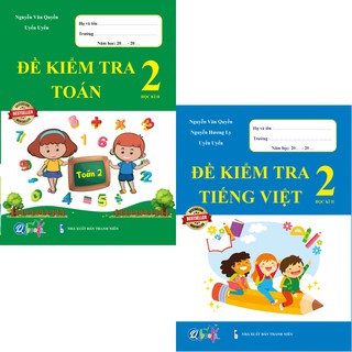 Sách - Combo Đề Kiểm Tra Toán và Tiếng Việt 2 - Học Kì 2 (2 cuốn)