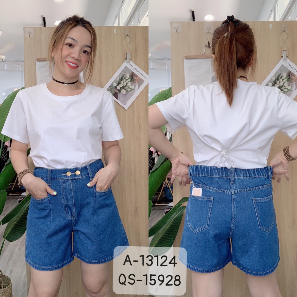 Quần đùi Jean BIGSIZE short 2 nút 15928