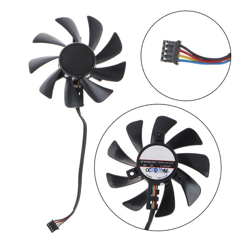 1 Quạt Tản Nhiệt 85mm Fd9015U12S Cho Sapphire Hd7770 7750 Hd7970 Rx 580 Gtx560 Gtx 950 Vga Fan Thẻ