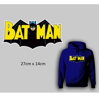 Miếng ủi truyền nhiệt offset dán quần áo hình BATMAN