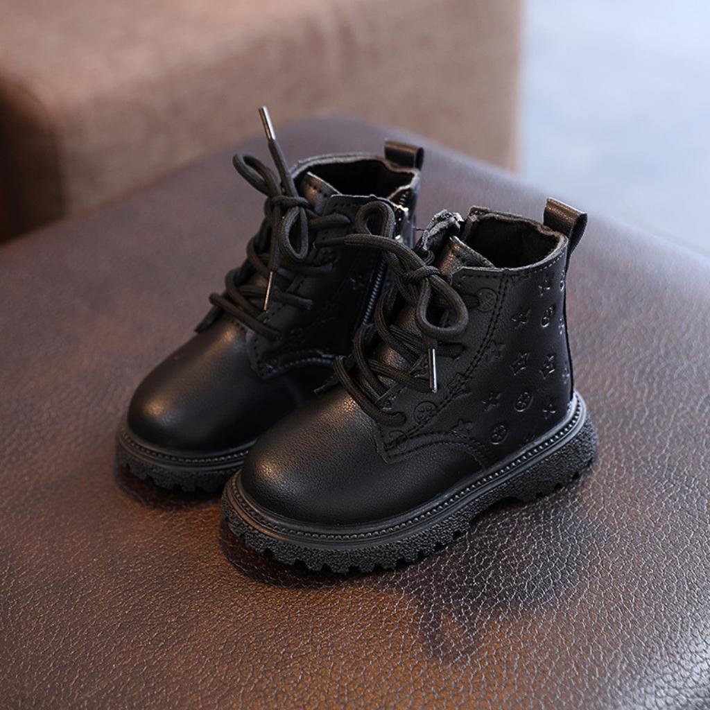 Bốt cho bé cổ cao da mềm cho bé trai bé gái