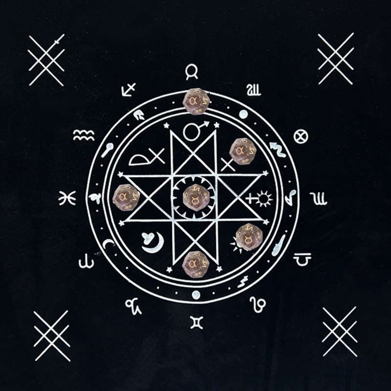 Khăn Trải Bàn Bói Tarot 19x19in Chất Lượng Cao Thẻ