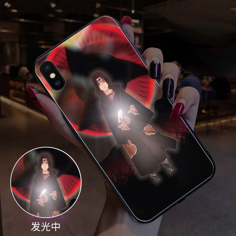 Ốp điện thoại họa tiết Naruto Sasuke Itachi Kakashi dành cho iPhone 11 Pro Max Xs XR X 8 7 6s 6 Plus