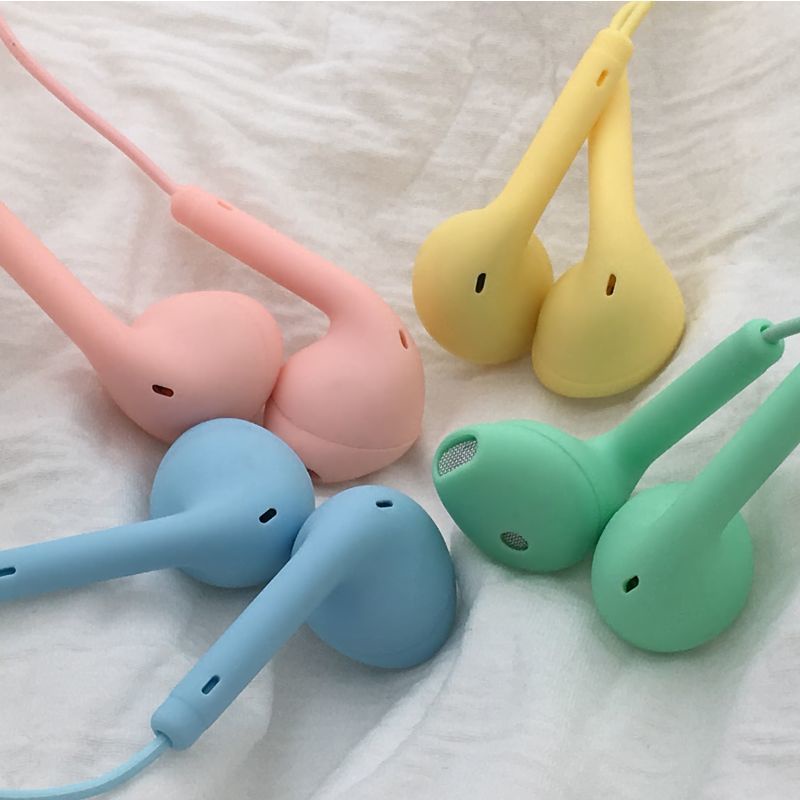 Tai Nghe Chụp Tai Có Dây 8 Màu Sắc Ngọt Ngào Kèm mic Giắc Cắm 3.5mm Tiện Dụng