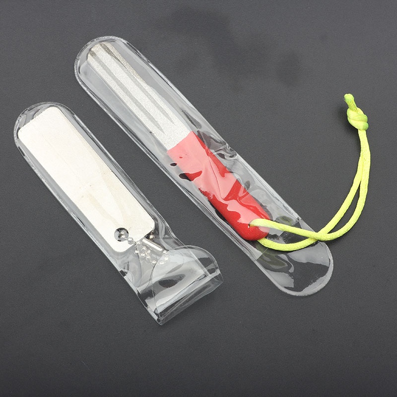 1 dụng cụ mài lưỡi câu đơn/đôi mới