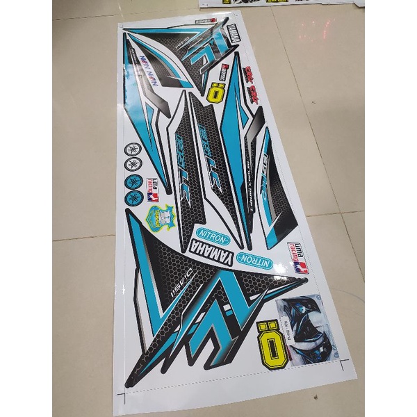 Tem Rời Exciter 135 Lc Đen Phối Xanh