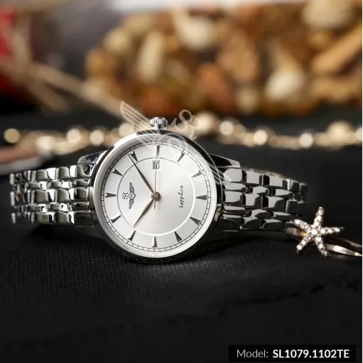 Đồng hồ Đôi SRWATCH Mặt kính Sapphire Couple SR1079.1102TE Chống Trầy Chống Nước thi