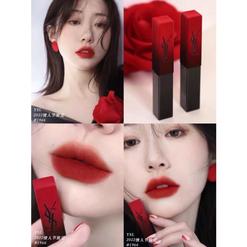 Son YSL slim dòng matte vỏ vàng