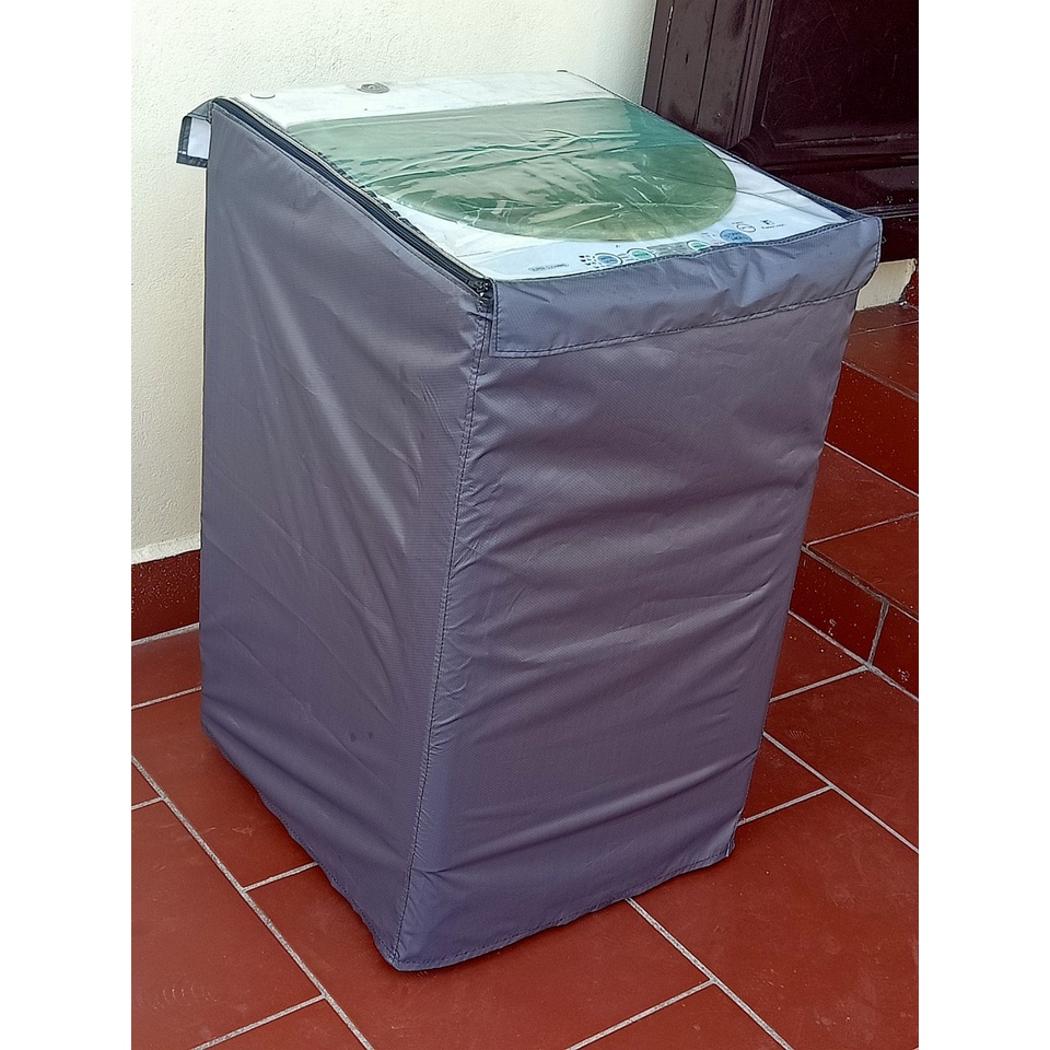 Bọc trùm máy giặt Bạt che máy giặt Cửa trên cửa đứng Chất liệu da và vải dù xịn không nổ vỏ