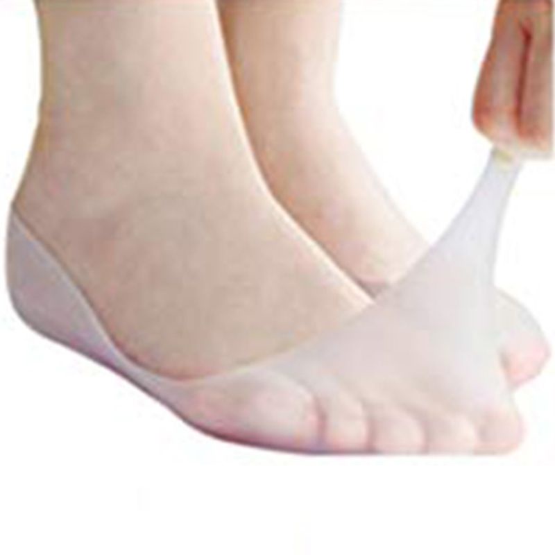 Set 2 Đôi Vớ Silicone Chống Nứt Nẻ Và Chăm Sóc Da Chân Khô