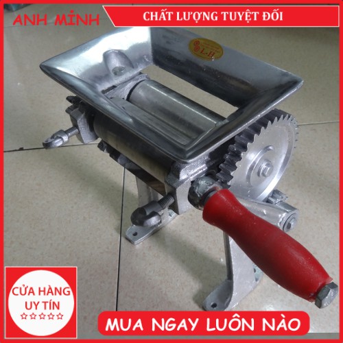 Máy cán khô mực - máy làm mềm mực nướng bằng Inox dễ dàng sử dụng