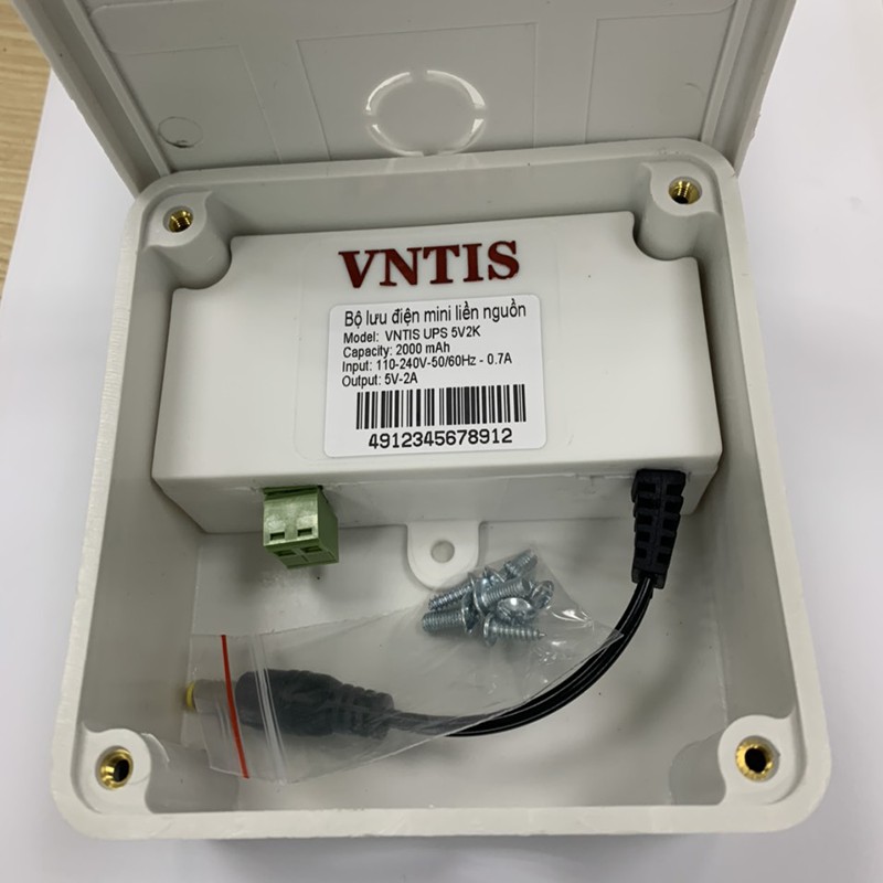 Bộ lưu điện mini liền nguồn VNTIS 5v-2A |bộ lưu điện|bộ lưu điện camera|bộ lưu điện ups|bo luu dien