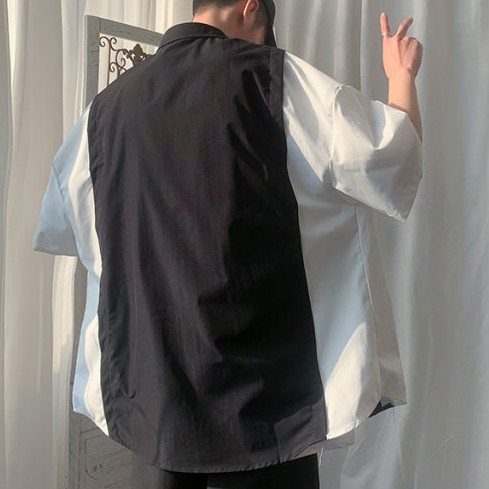 Áo sơ mi ngắn tay thời trang hàn quốc dành cho nam