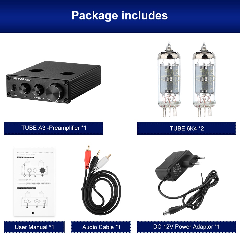 Bộ khuếch đại âm thanh Aiyima A3 cho loa HIFI DC12V