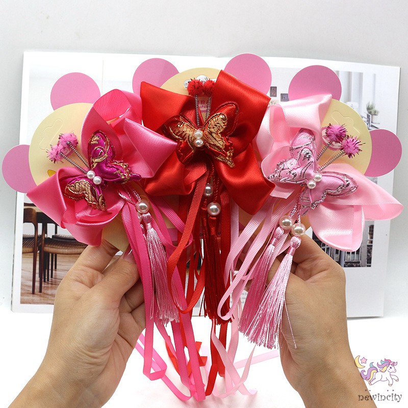 Cài tóc kiểu cách mới lạ từ Trung Quốc đại lục vải satin