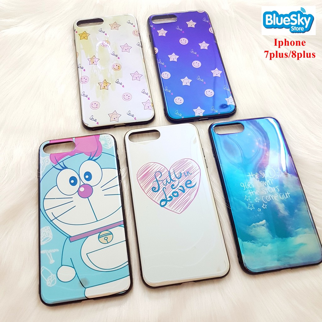 Ốp lưng Iphone 7 Plus / 8 Plus phản quang dẻo nhiều hình