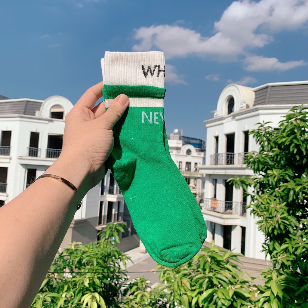 Tất cổ cao nữ nam họa tiết dễ thương, vớ nữ chất vải cotton co giãn 4 chiều - Hot store