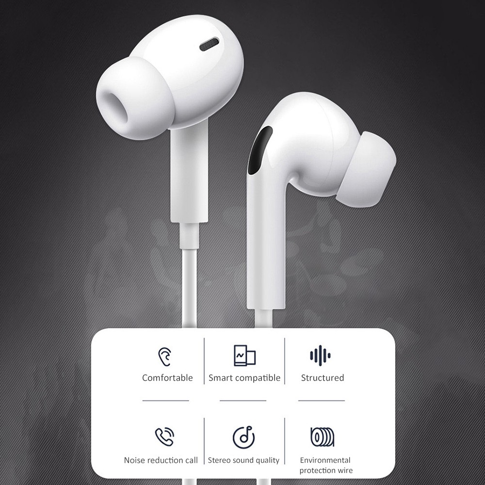 Tai nghe thế hệ thứ 3 của iPhone Airpods Tai nghe Apple Earpods Nhiễm tia âm thanh trong tai (loại-C hoặc 3,5 mm)