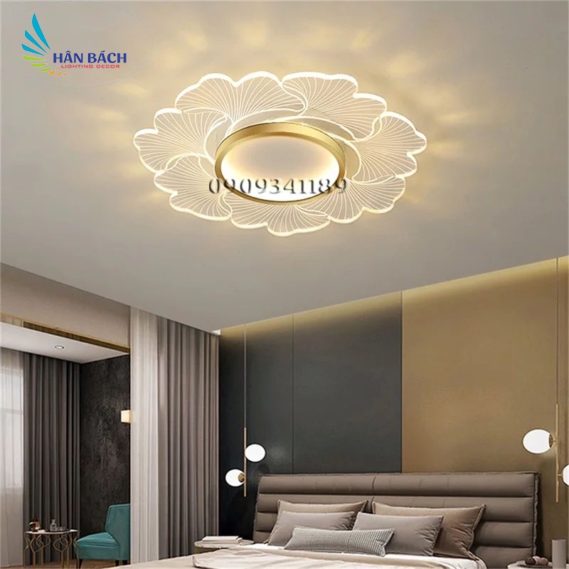 Đèn mâm phòng khách - Mica hiện đại - đèn phòng ngủ BH 12 tháng