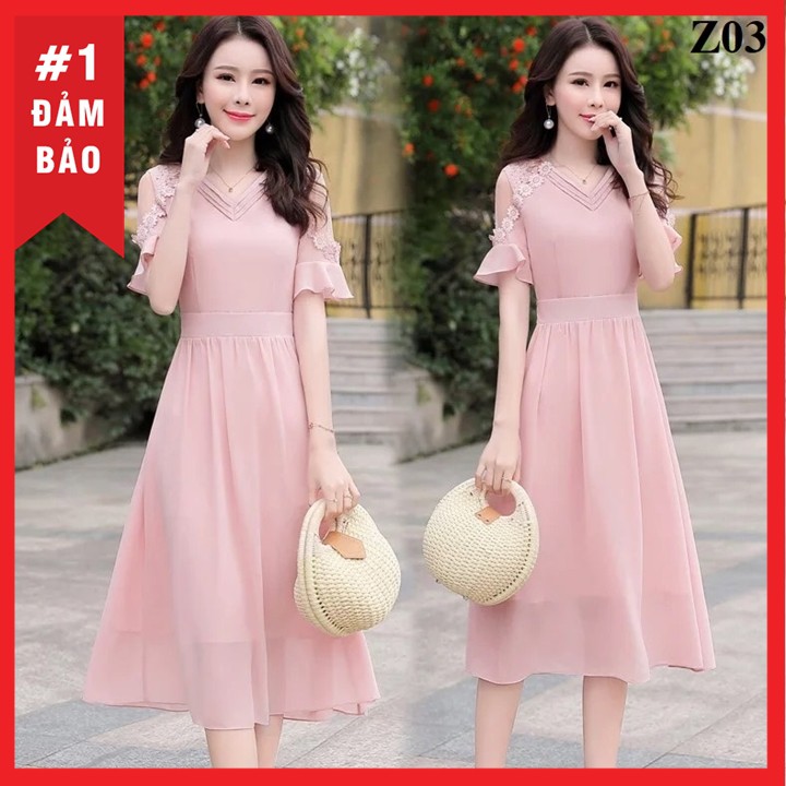 Đầm dự tiệc tiểu thư nhẹ nhàng, chất mát - Z032 | BigBuy360 - bigbuy360.vn