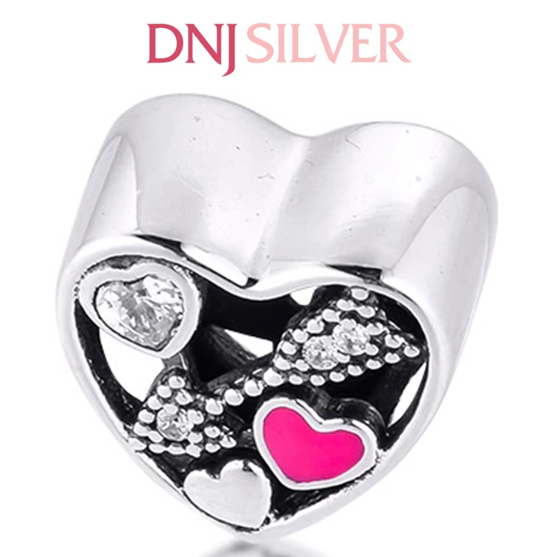 Charm bạc 925 cao cấp, hàng chuẩn bạc - Charm Struck by Love thích hợp để mix vòng tay charm - DN262