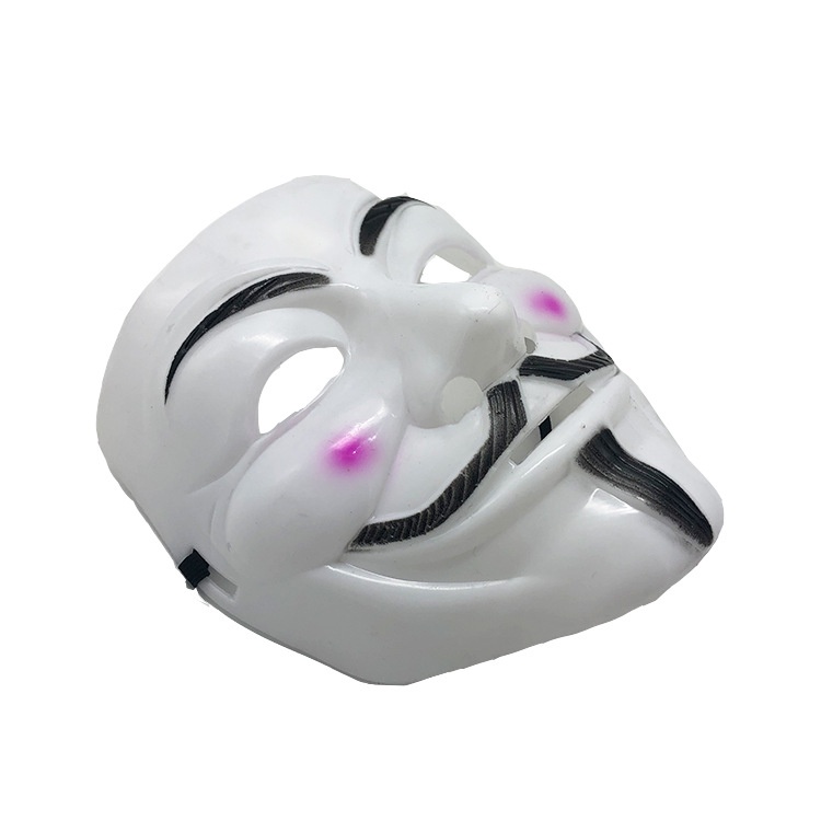 Mặt nạ hacker Anonymous mặt nạ hóa trang thằng hề trắng và màu _ Đồ chơi cho bé