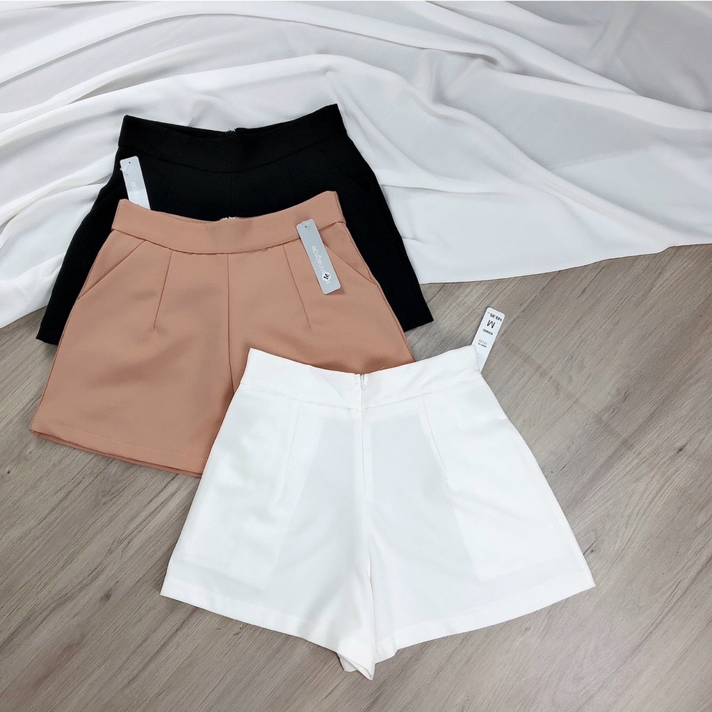 Quần shorts tuyết mưa trơn cực xinh , chất tuyết mưa dày dặn mềm mịn ut