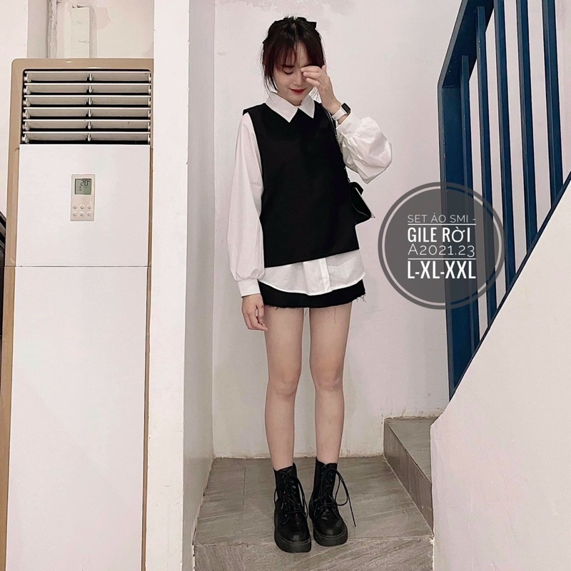 N.T BIGSIZE set áo gile