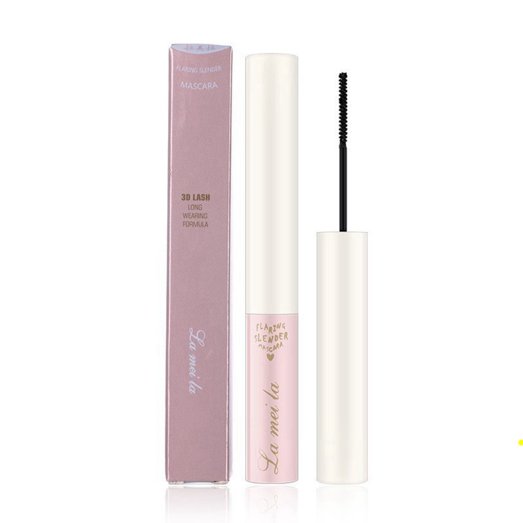 Mascara Siêu Mảnh Tơi Mi Lameila Skinny Microcara Vỏ Hồng 2 màu đen nâu [ Mascara Siêu Mảnh Lameila Skinny ] | BigBuy360 - bigbuy360.vn