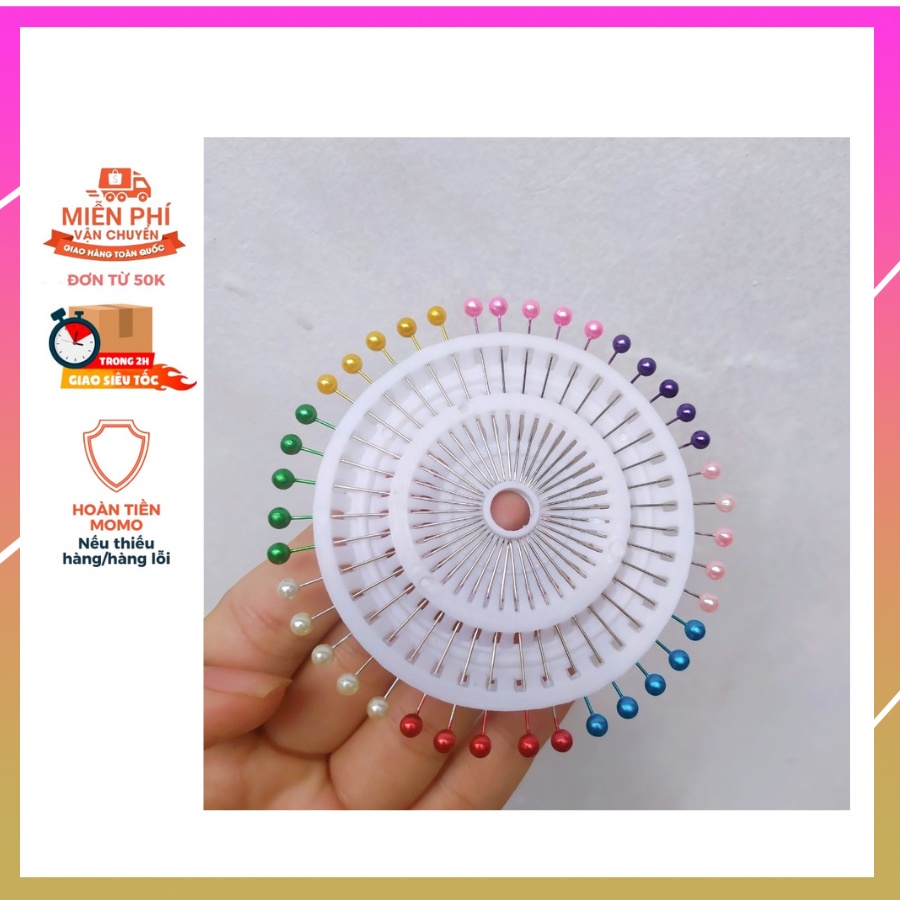 Vỉ Kim ghim cố định vải loại tốt - Vỉ 40 cây