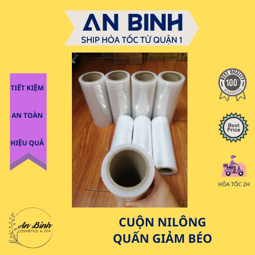 (Q1-HCM) Màng quấn PE giảm mỡ 25cm (1KG) | Cuộn Nilong Quấn Giảm Béo Dùng Cho Spa | Cuộn Quấn Giảm Mỡ Bụng