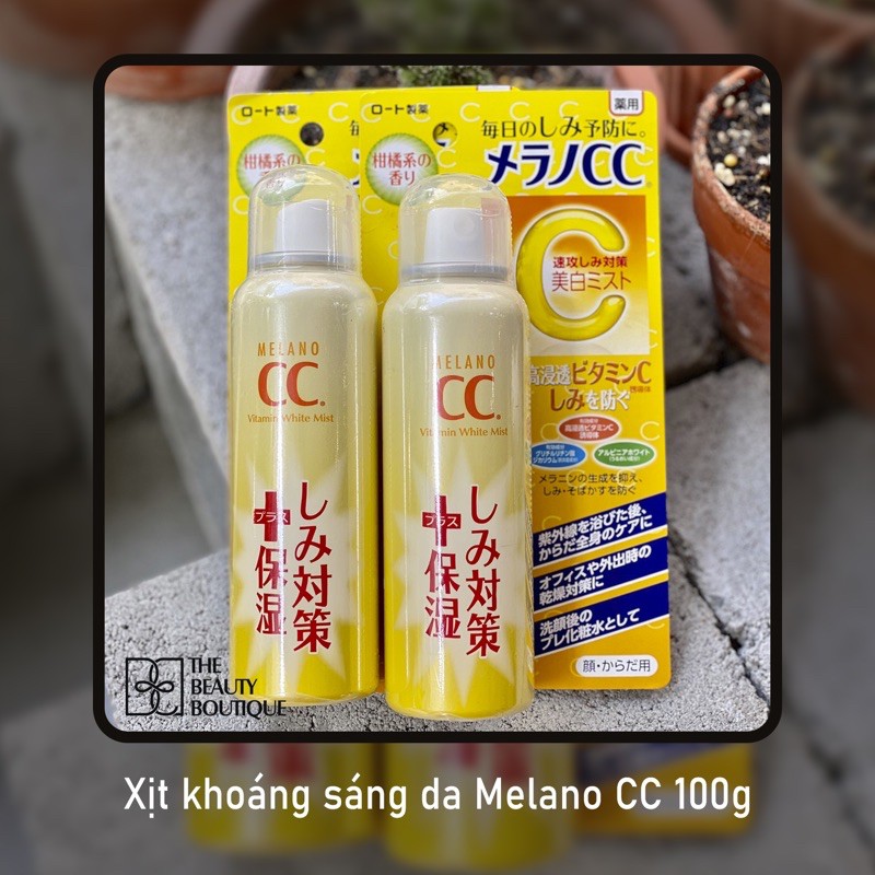 Xịt khoáng sáng da Melano CC 100g