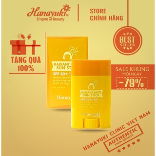 Sáp chống nắng dưỡng trắng da  Hanayuki Radiant White Sun Stick- Hanayuki Korea - Chính hãng 100%