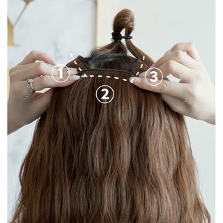 Set 3 Dãy 2 Kẹp Tóc Xù Làm Phồng (nhiều độ dài)