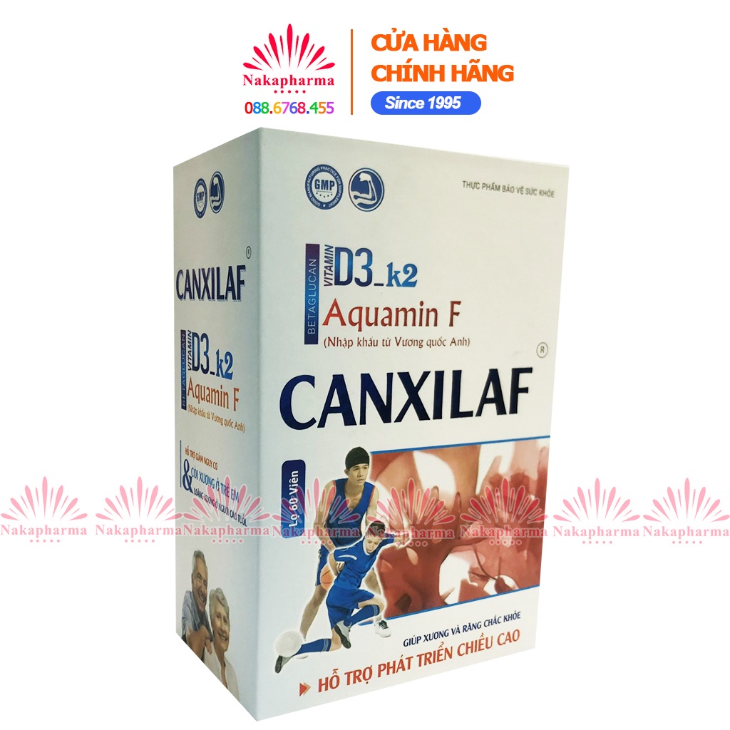 Viên bổ xương Canxilaf – Giúp xương răng chắc khỏe, phát triển chiều cao, giảm nguy cơ loãng xương Canxi Laf