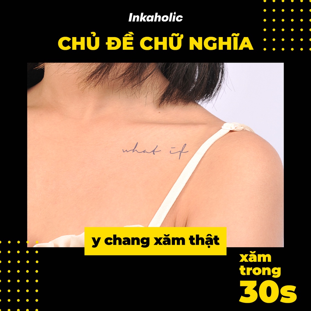 [Chủ đề Chữ Nghĩa] Inkaholic xăm tạm thời Y HỆT xăm thật trong 15 ngày, 100% tự ...