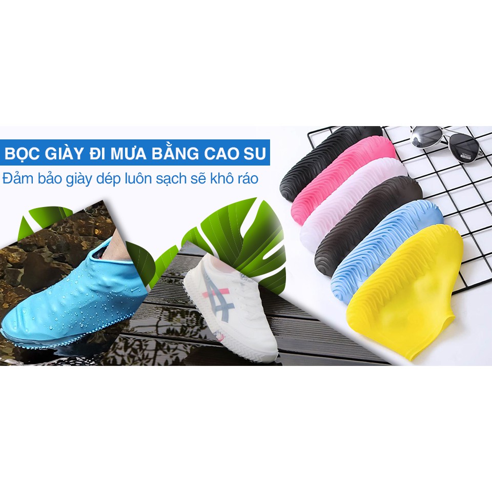 Bọc giày đi mưa silicon chống thấm , chống trượt (BỌC GIÀY)