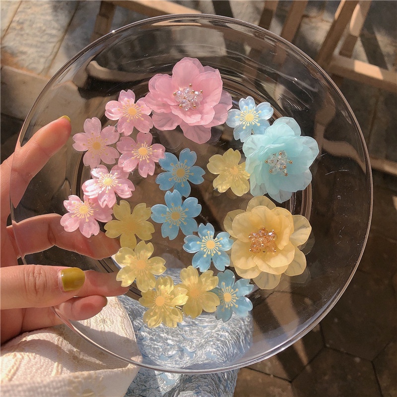 1 Kẹp Tóc Hình Hoa Anh Đào Dễ Thương Dành Cho Nữ