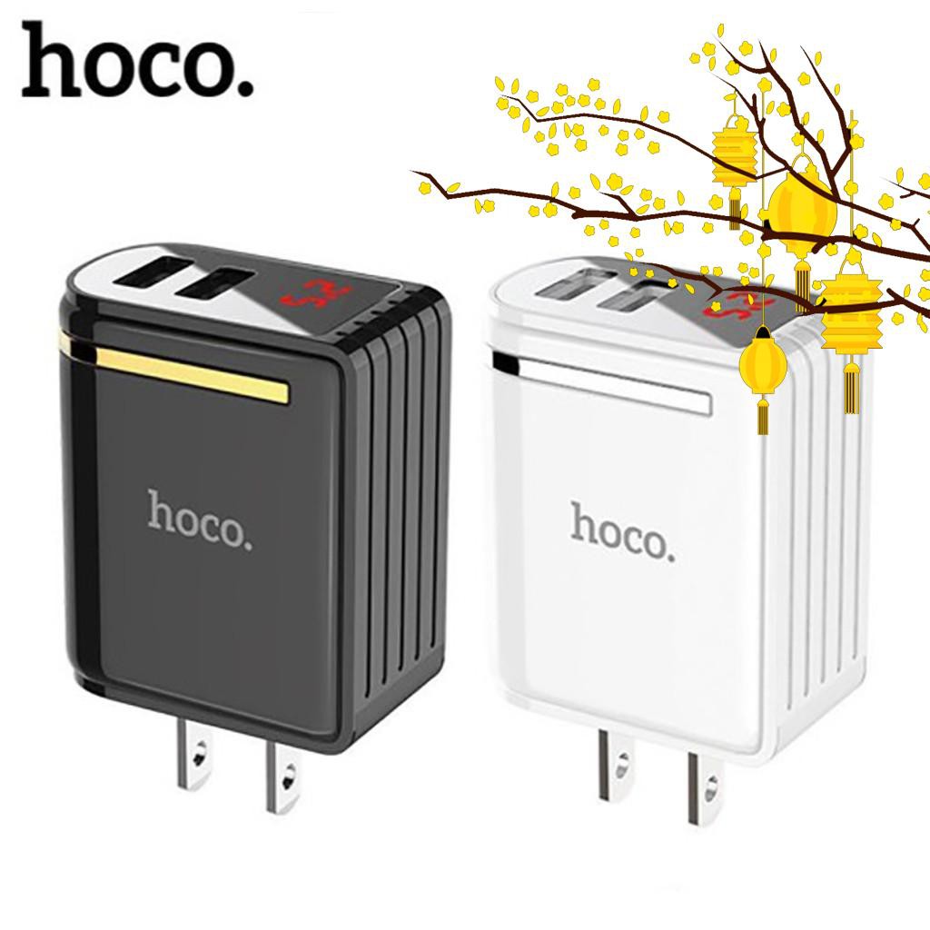 [Giá tốt] Cóc sạc Hoco C39 2 cổng USB có led tiện lợi. hỗ trợ ship