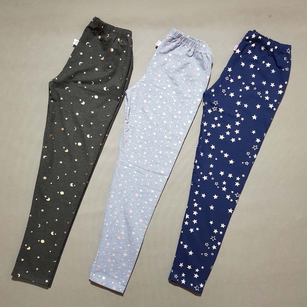 Quần legging dài bé gái in ngựa in họa tiết sao size đại 38-60kg