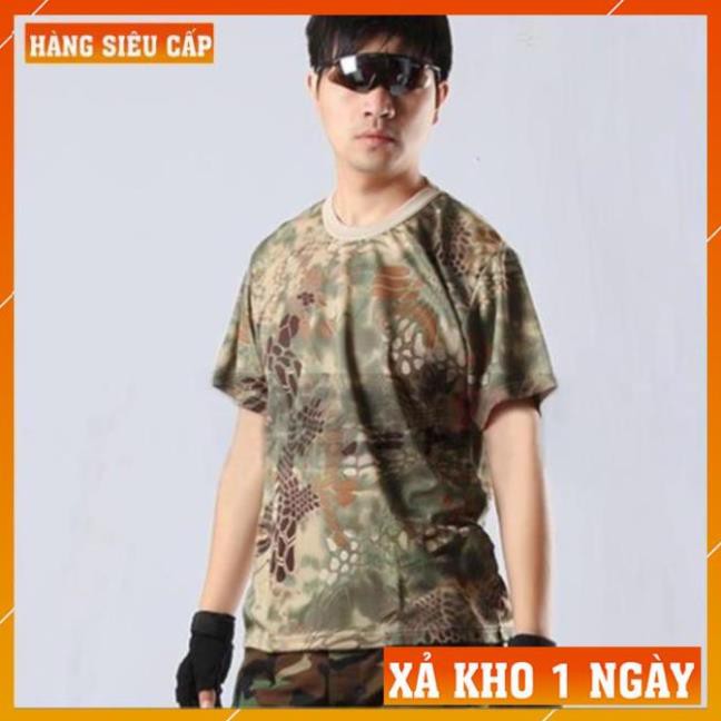 [FreeShip – Xả Kho 1 Ngày] Áo Thun Nam Rằn Ri Lính Mỹ - Áo Phông Nam cotton Quân Đội