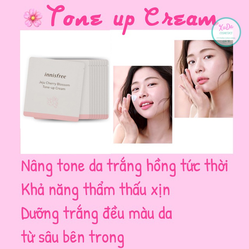 Kem Dưỡng Trắng Da Nâng Tone innisfree eju Cherry Blossom Tone Up Cream - mẫu mới Lẻ 1 gói | BigBuy360 - bigbuy360.vn