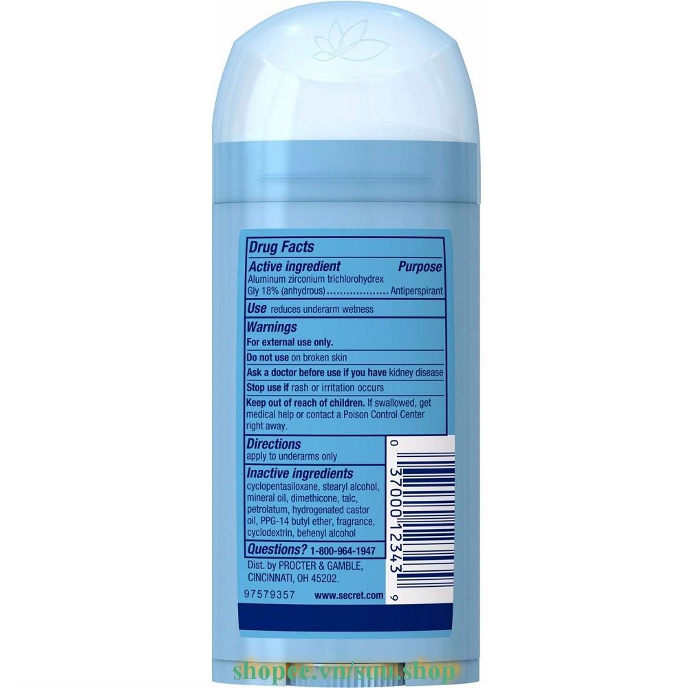 Lăn Khử Mùi Secret PH Balanced Powder fresh 73g suu.shop cam kết 100% chính hãng.