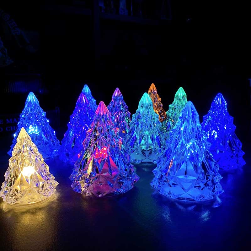 Đèn Led Để Bàn Hình Cây Thông Giáng Sinh 3D Bằng Acrylic Lãng Mạn Trang Trí Quán Cà Phê / Tiệc Tùng
