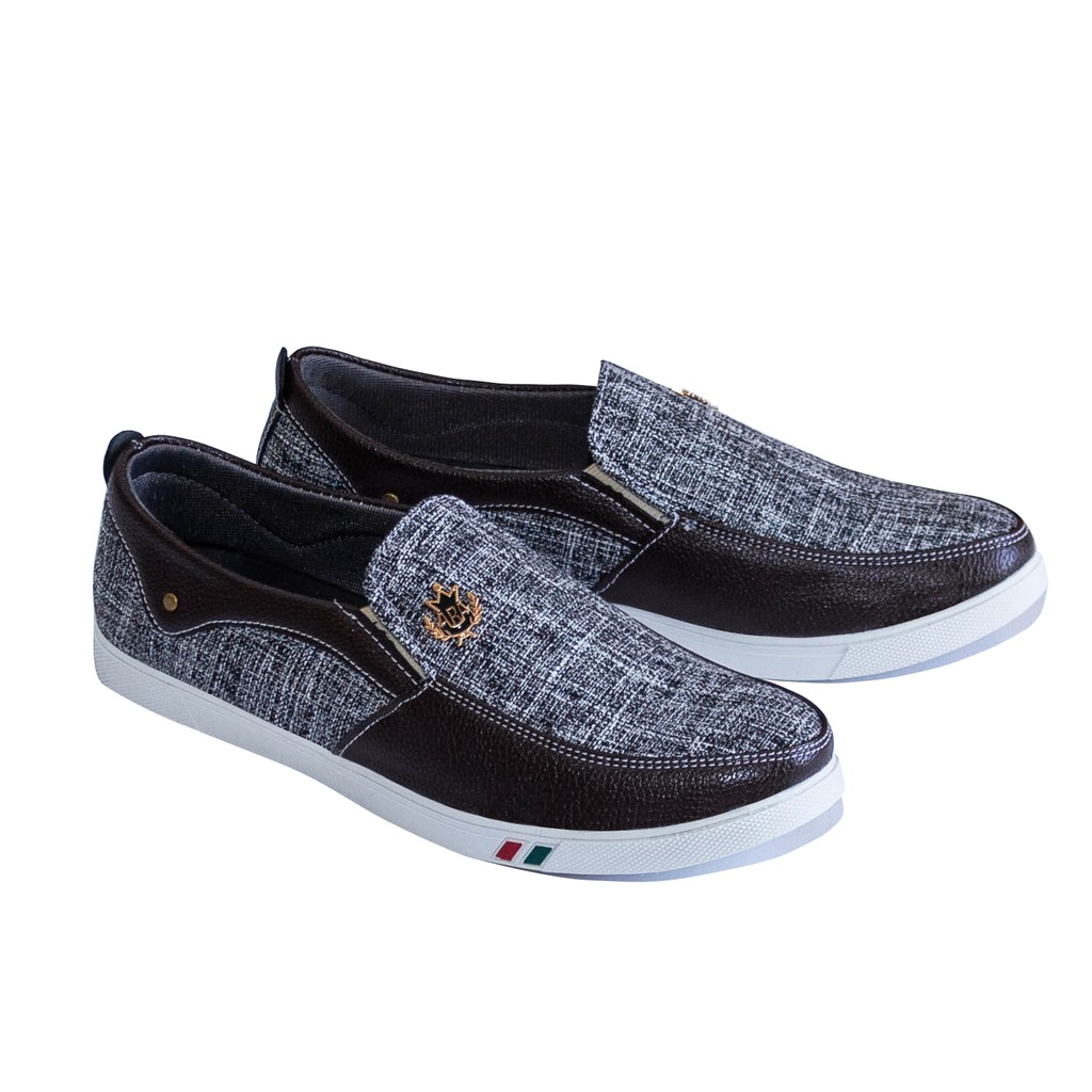Giày lười vải jean nam ORSIL màu xám trẻ trung - MD2 | BigBuy360 - bigbuy360.vn