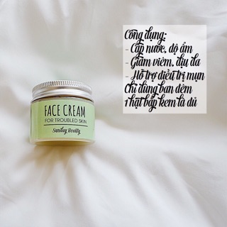 Kem dưỡng da mụn/ nhạy cảm handmade